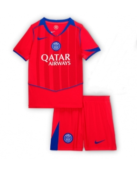 Billige Fotballdrakt Paris Saint-Germain Replika Tredjedraktsett Barn 2025-26 Kortermet (med bukser)